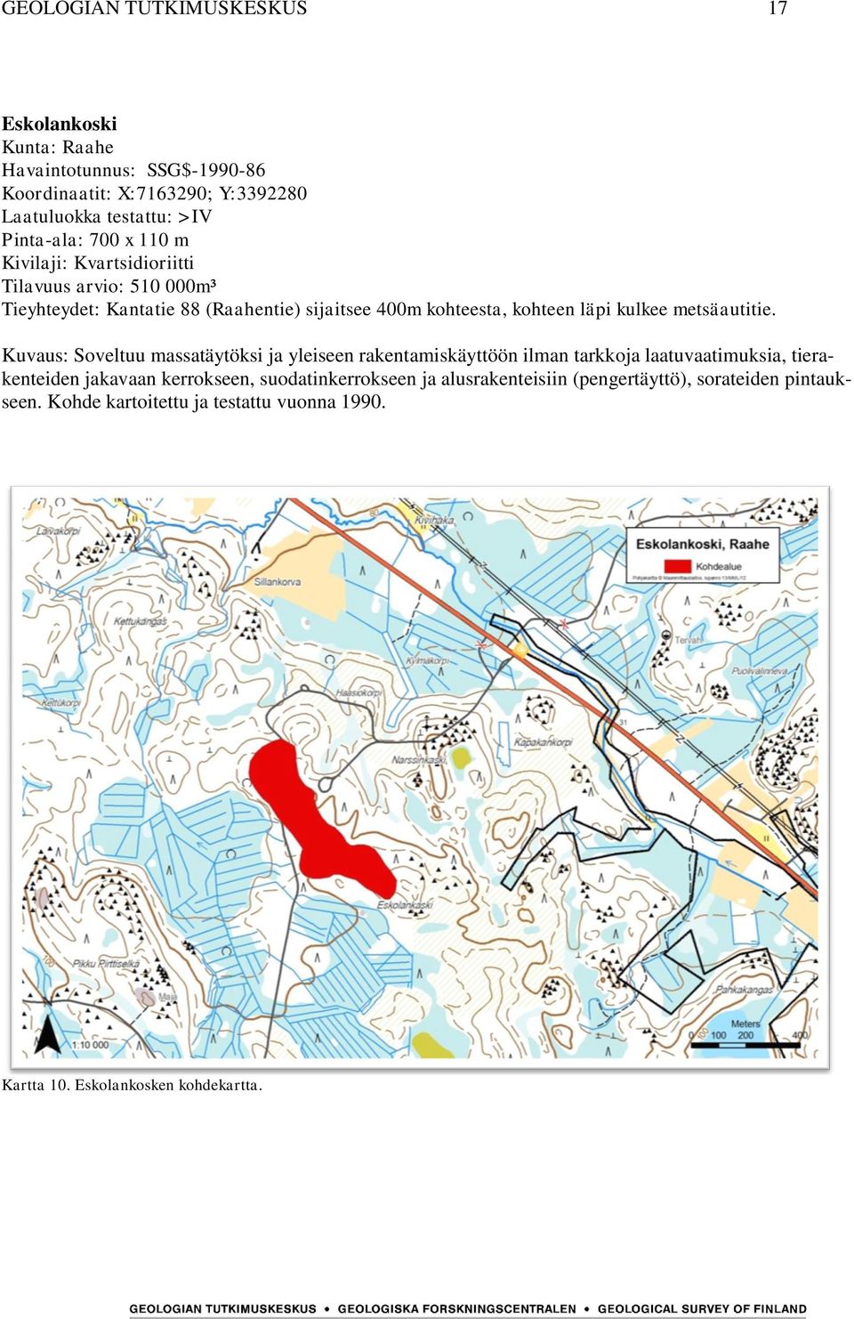 kulkee metsäautitie.