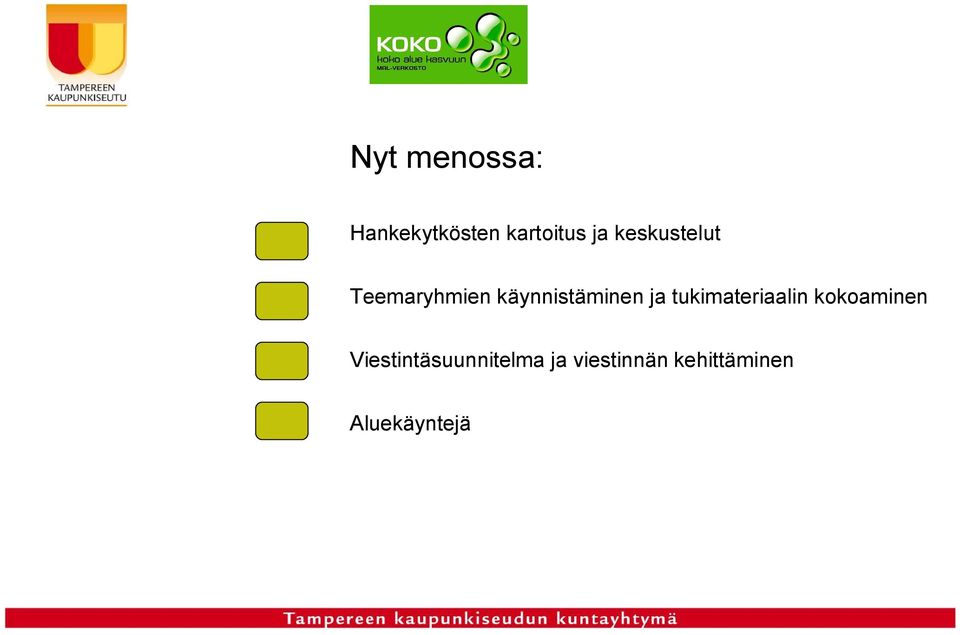 tukimateriaalin kokoaminen