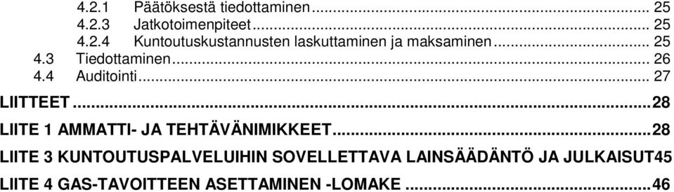 .. 28 LIITE 1 AMMATTI- JA TEHTÄVÄNIMIKKEET.