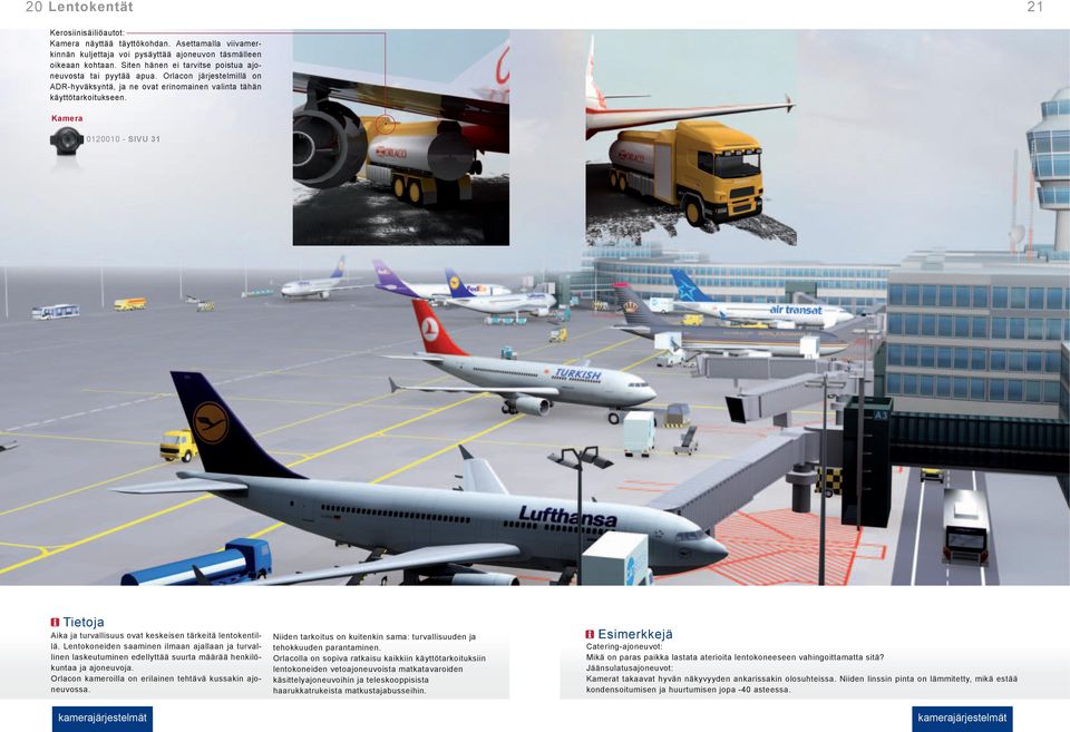 Kamera 0120010 - SIVU 31 Tietoja Aika ja turvallisuus ovat keskeisen tärkeitä lentokentillä.