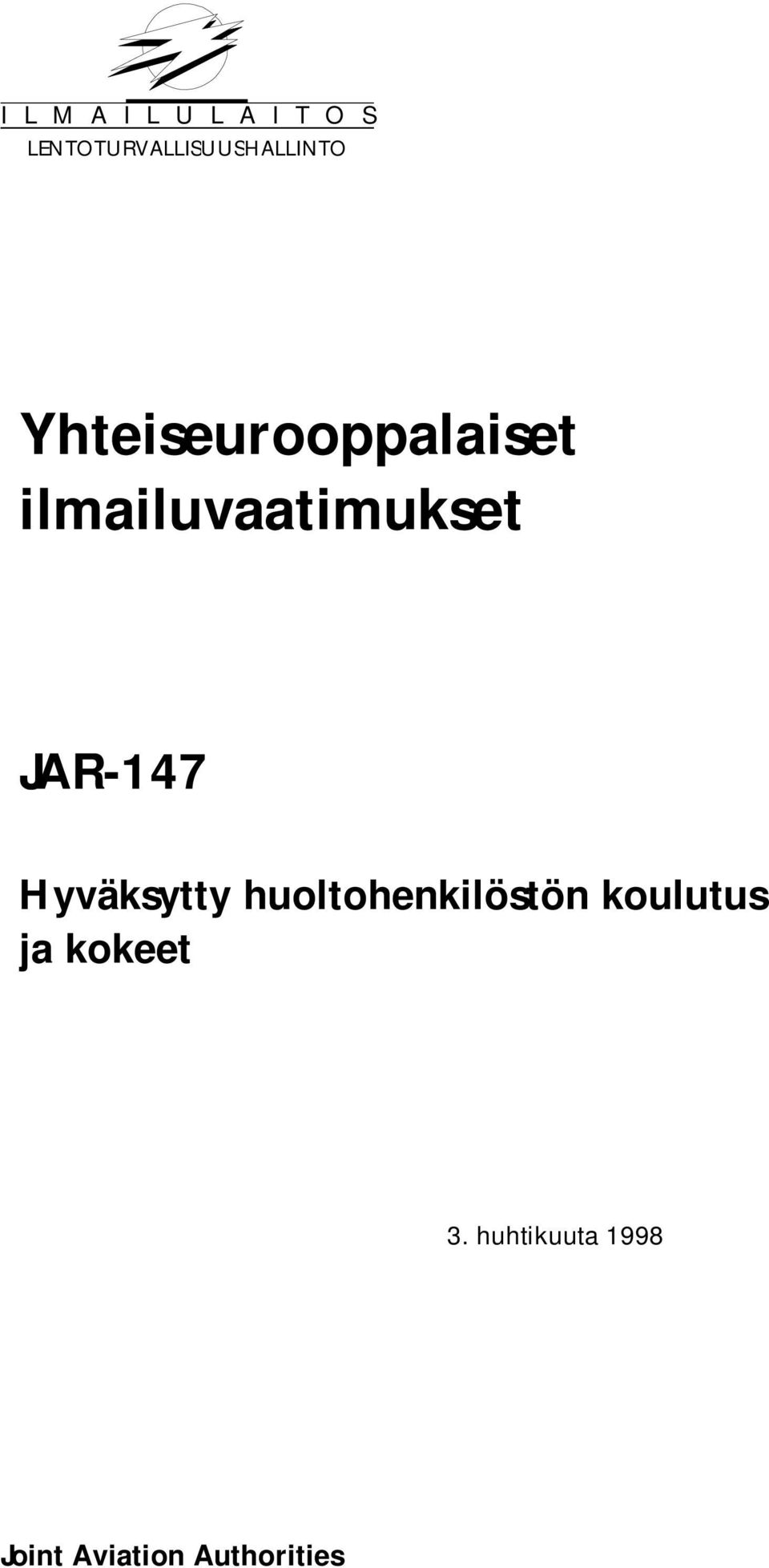 ilmailuvaatimukset Hyväksytty