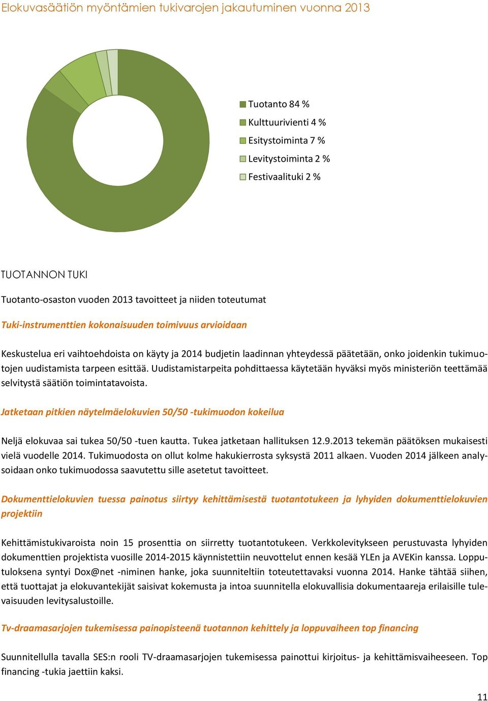 tukimuotojen uudistamista tarpeen esittää. Uudistamistarpeita pohdittaessa käytetään hyväksi myös ministeriön teettämää selvitystä säätiön toimintatavoista.