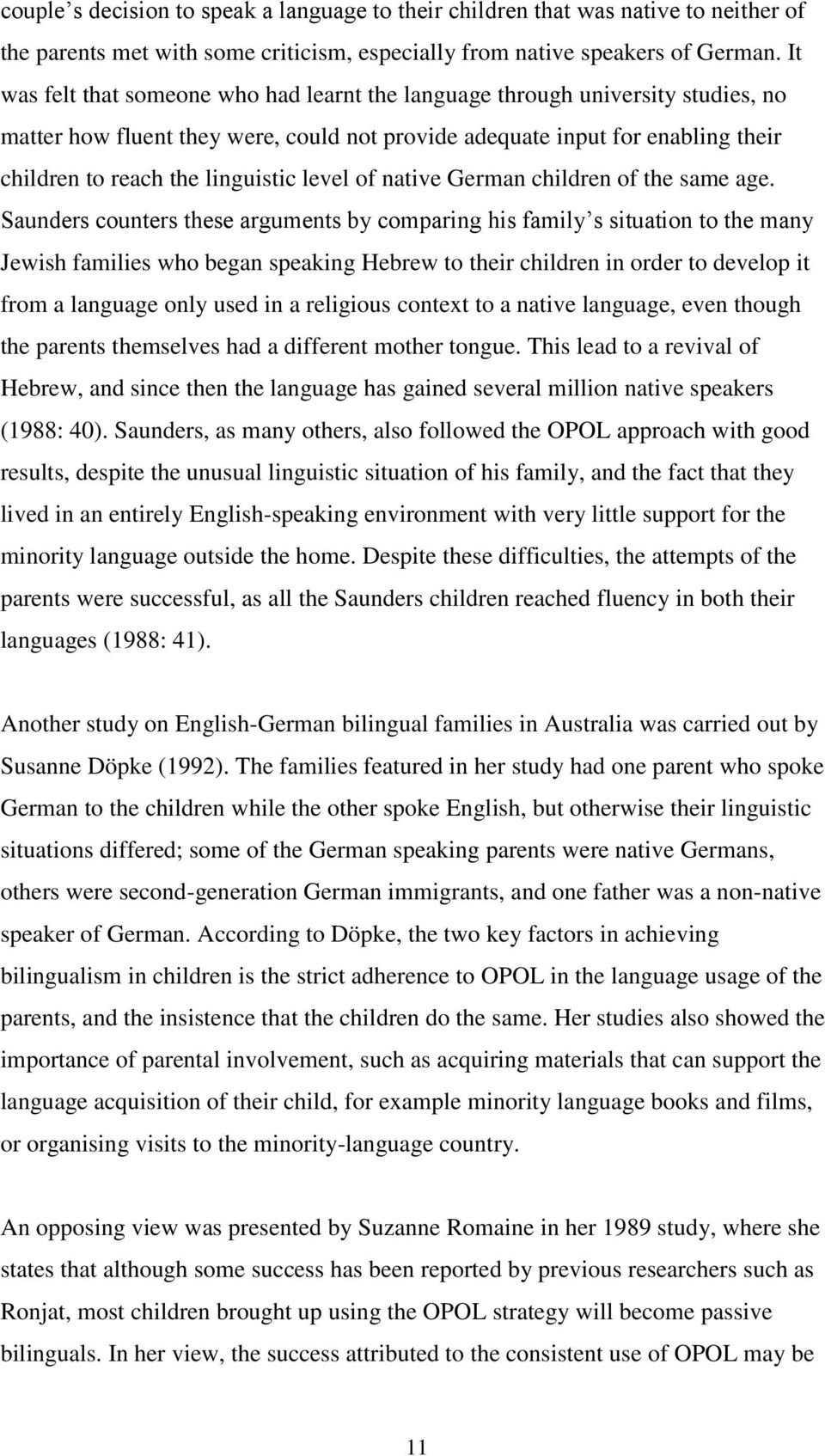 level of native German children of the same age.