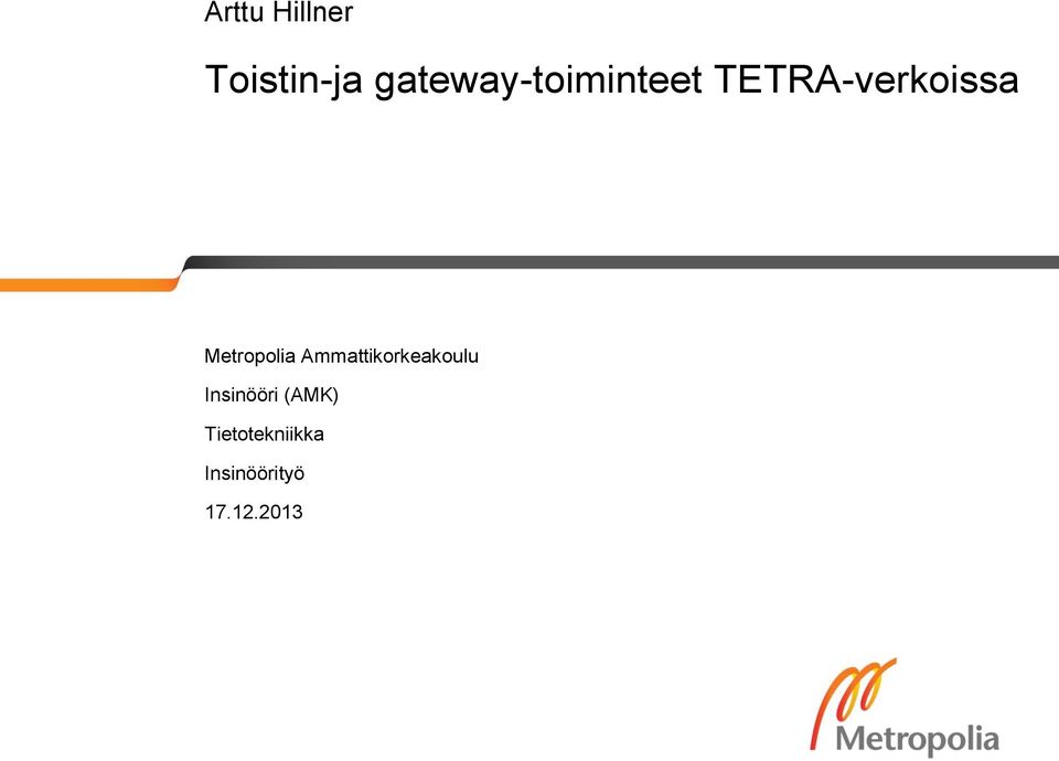 Metropolia Ammattikorkeakoulu