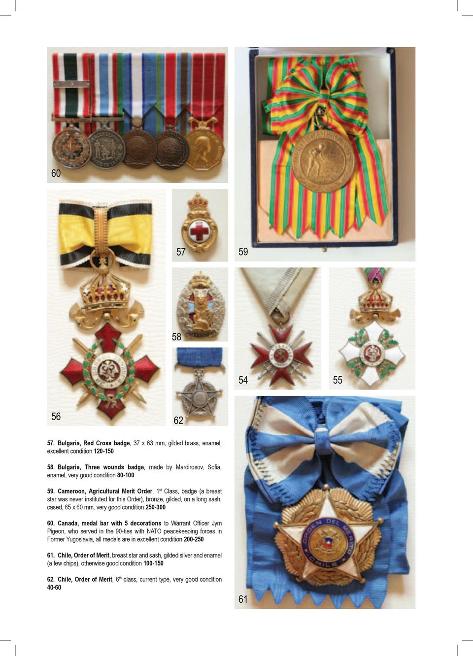 Canada, medal bar with 5 decorations to Warrant Officer Jym Pigeon, who served in the 90-ties with NATO peacekeeping forces in Former Yugoslavia, all medals are in excellent condition 200-250