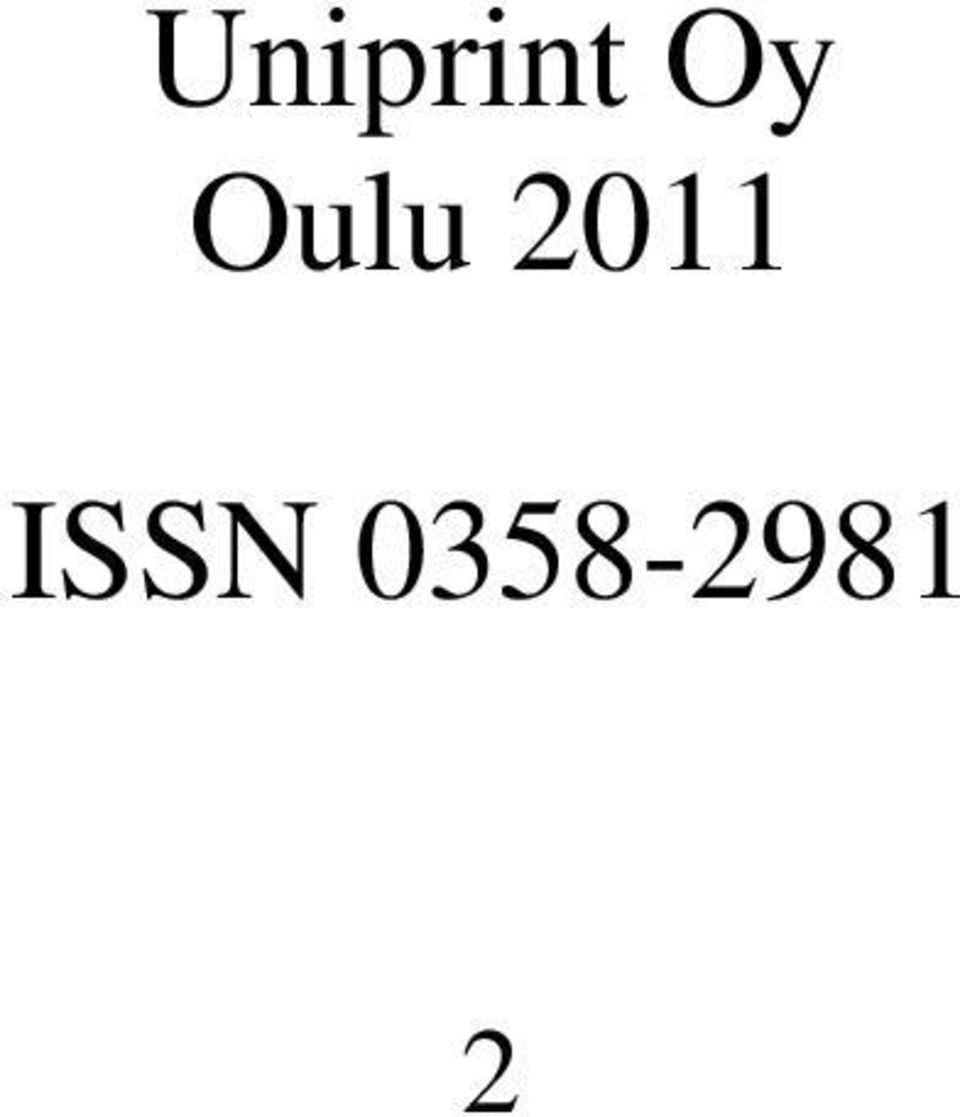 2011 ISSN