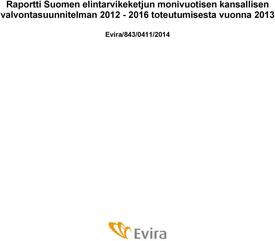 valvontasuunnitelman 2012-2016