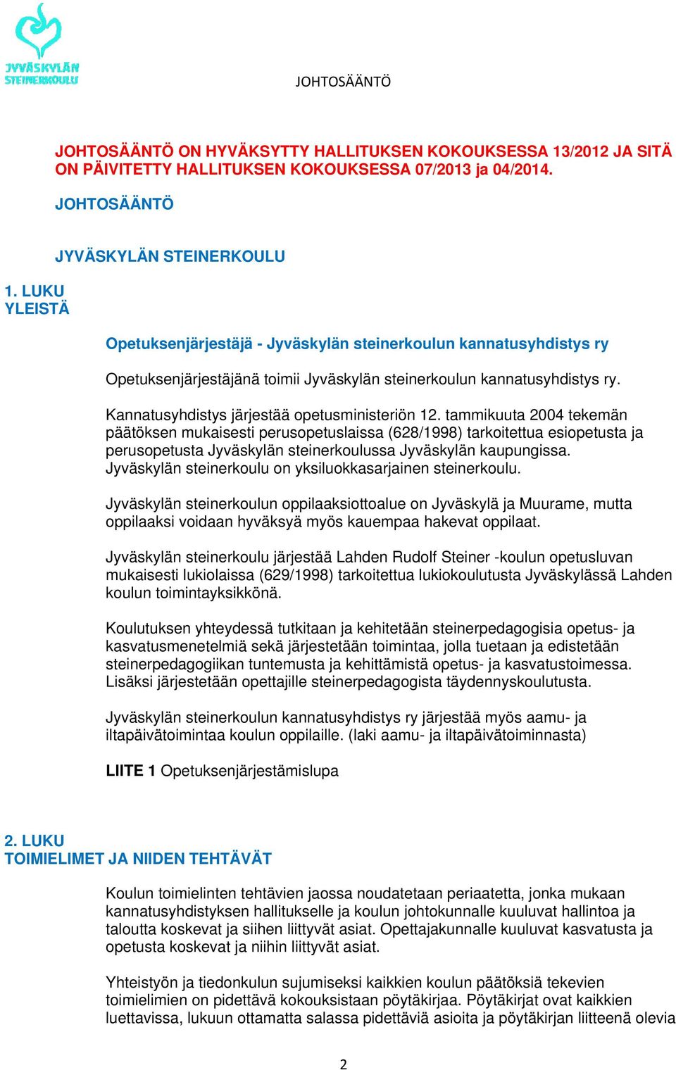 Kannatusyhdistys järjestää opetusministeriön 12.