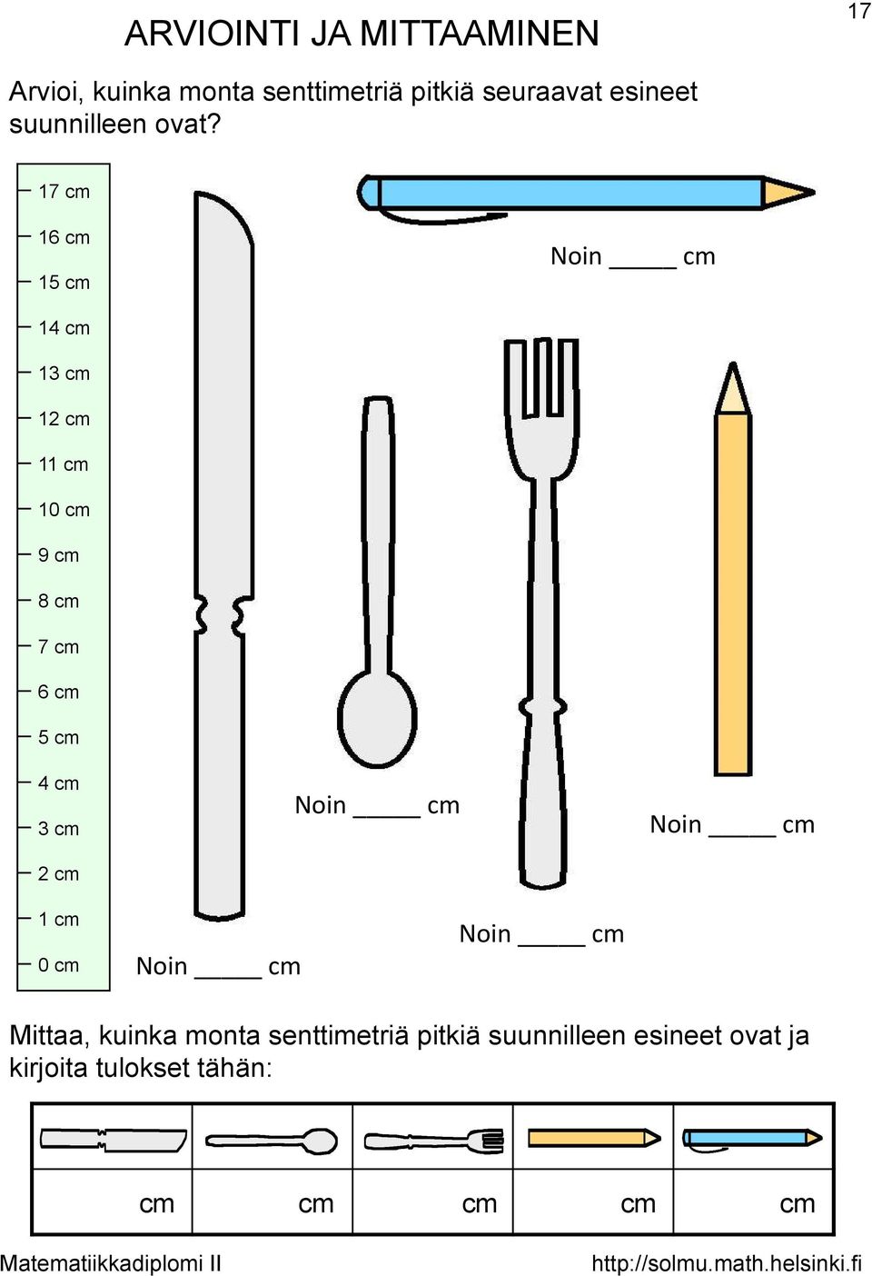 17 cm 16 cm 15 cm Noin cm 14 cm 13 cm 12 cm 11 cm 10 cm 9 cm 8 cm 7 cm 6 cm 5 cm 4 cm 3