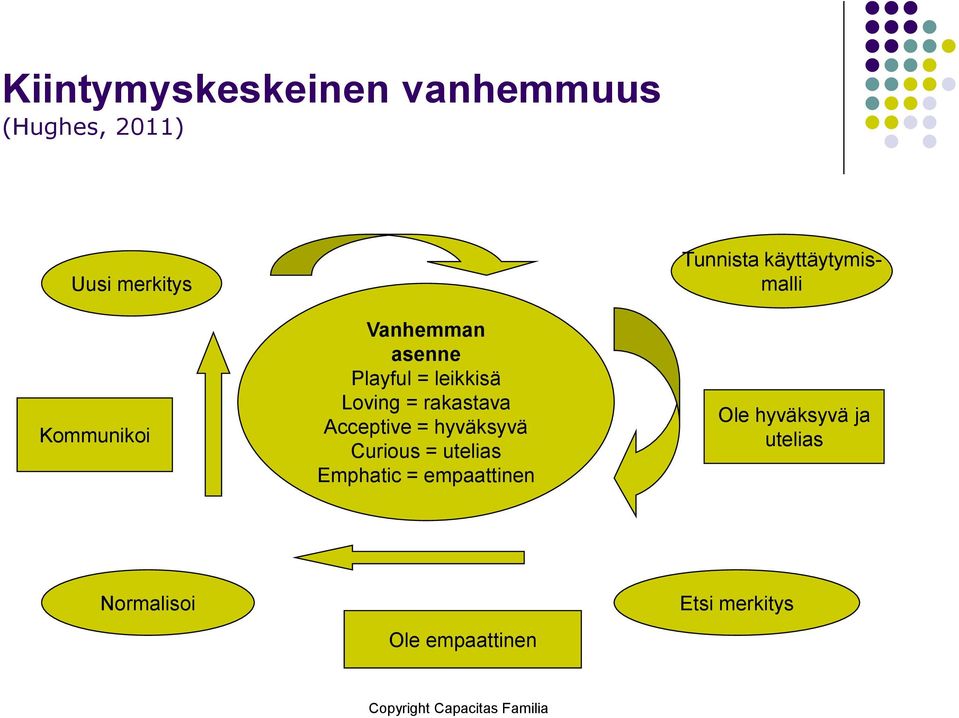 Curious = utelias Emphatic = empaattinen Tunnista käyttäytymismalli Ole