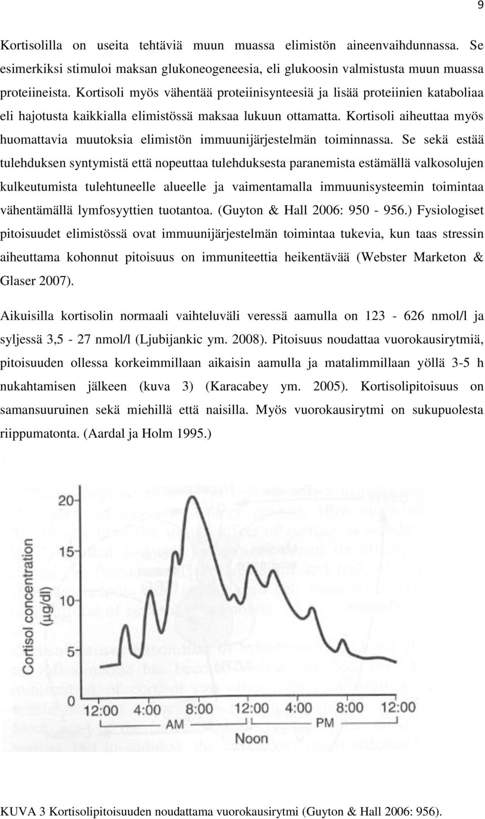 Kortisoli aiheuttaa myös huomattavia muutoksia elimistön immuunijärjestelmän toiminnassa.