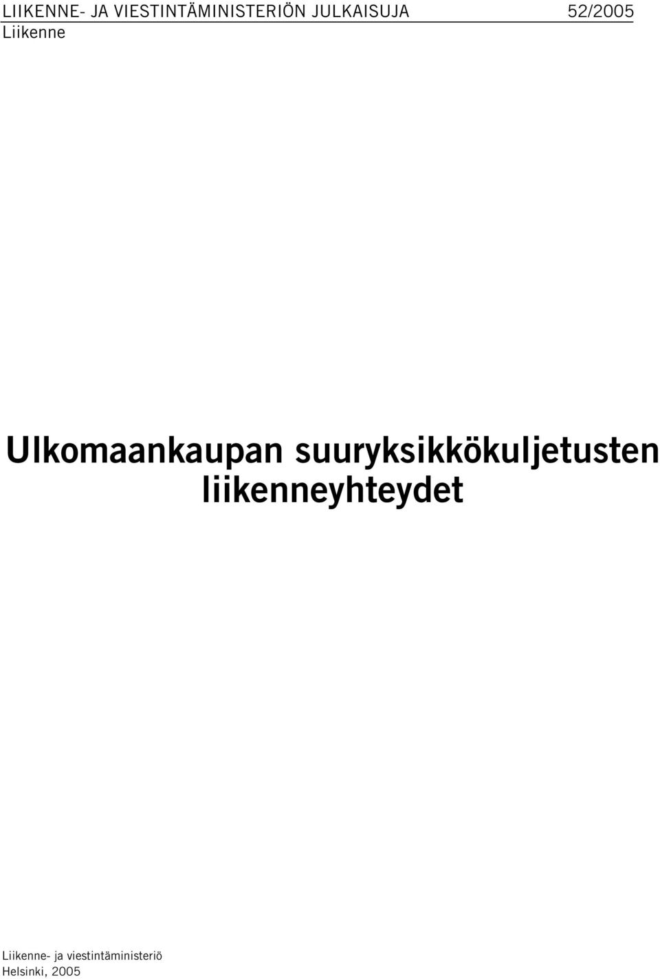 Ulkomaankaupan suuryksikkökuljetusten