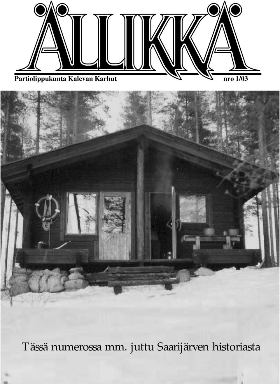 1/03 Tässä numerossa