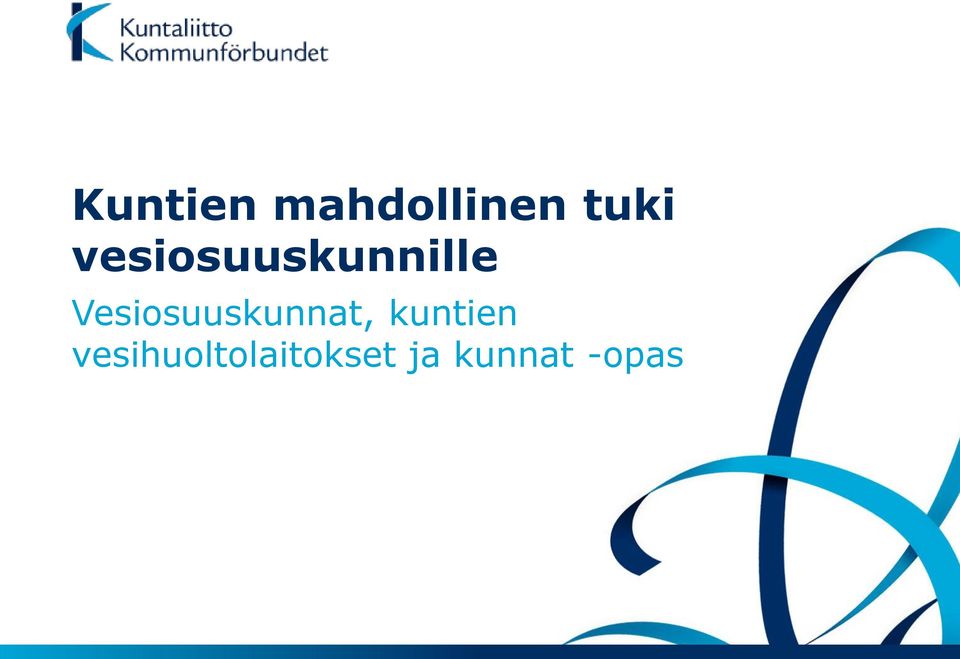 Vesiosuuskunnat, kuntien