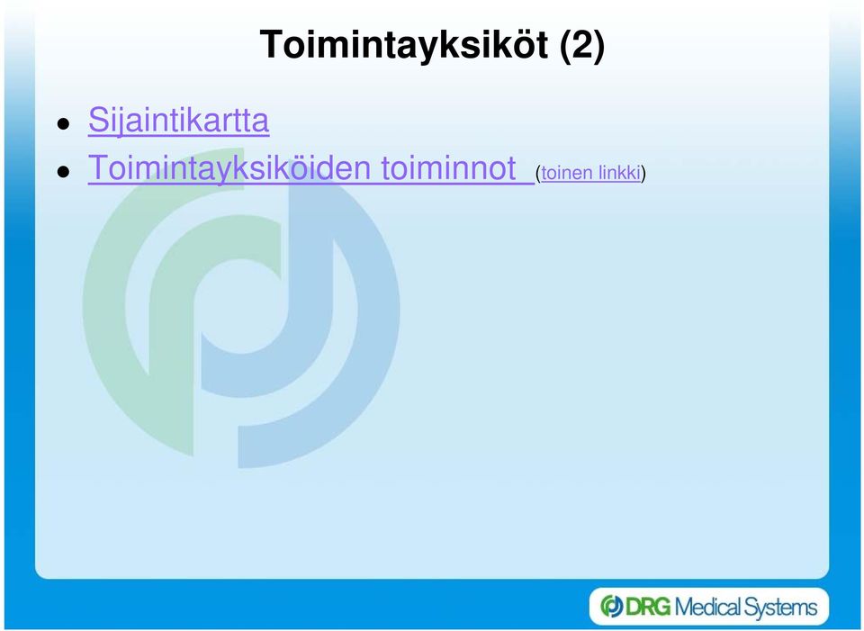 Toimintayksiköiden