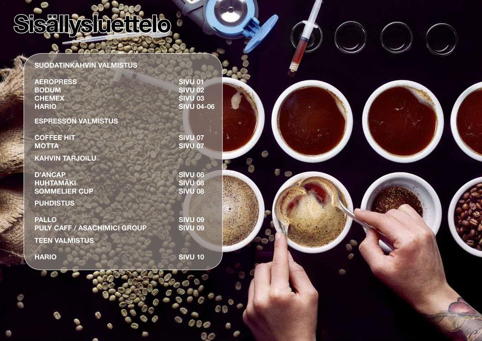 SIVU 07 KAHVIN TARJOILU D ANCAP SIVU 08 HUHTAMÄKI SIVU 08 SOMMELIER CUP SIVU 08