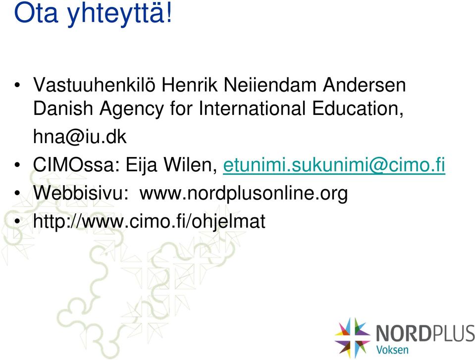 for International Education, hna@iu.