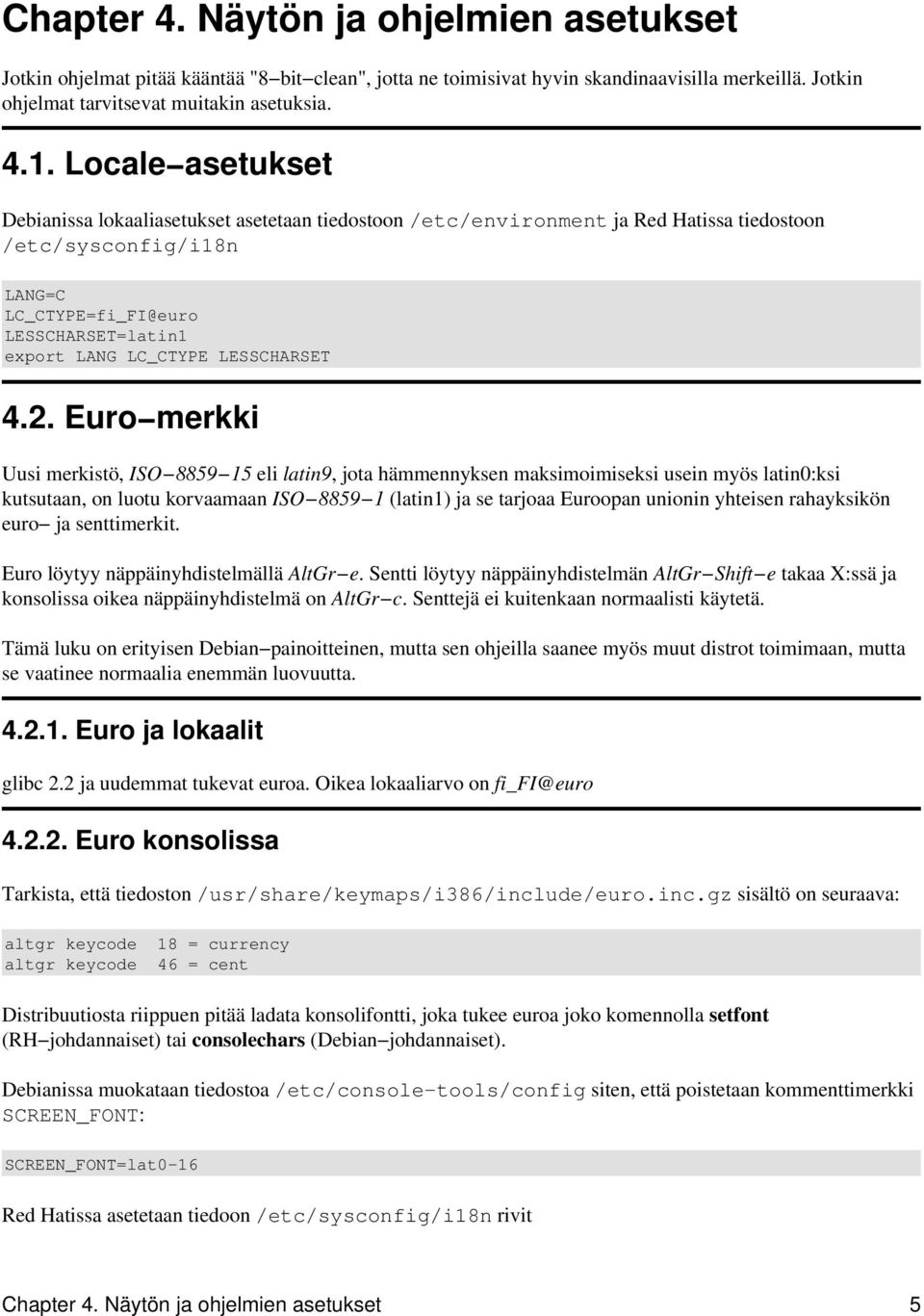 LESSCHARSET 4.2.