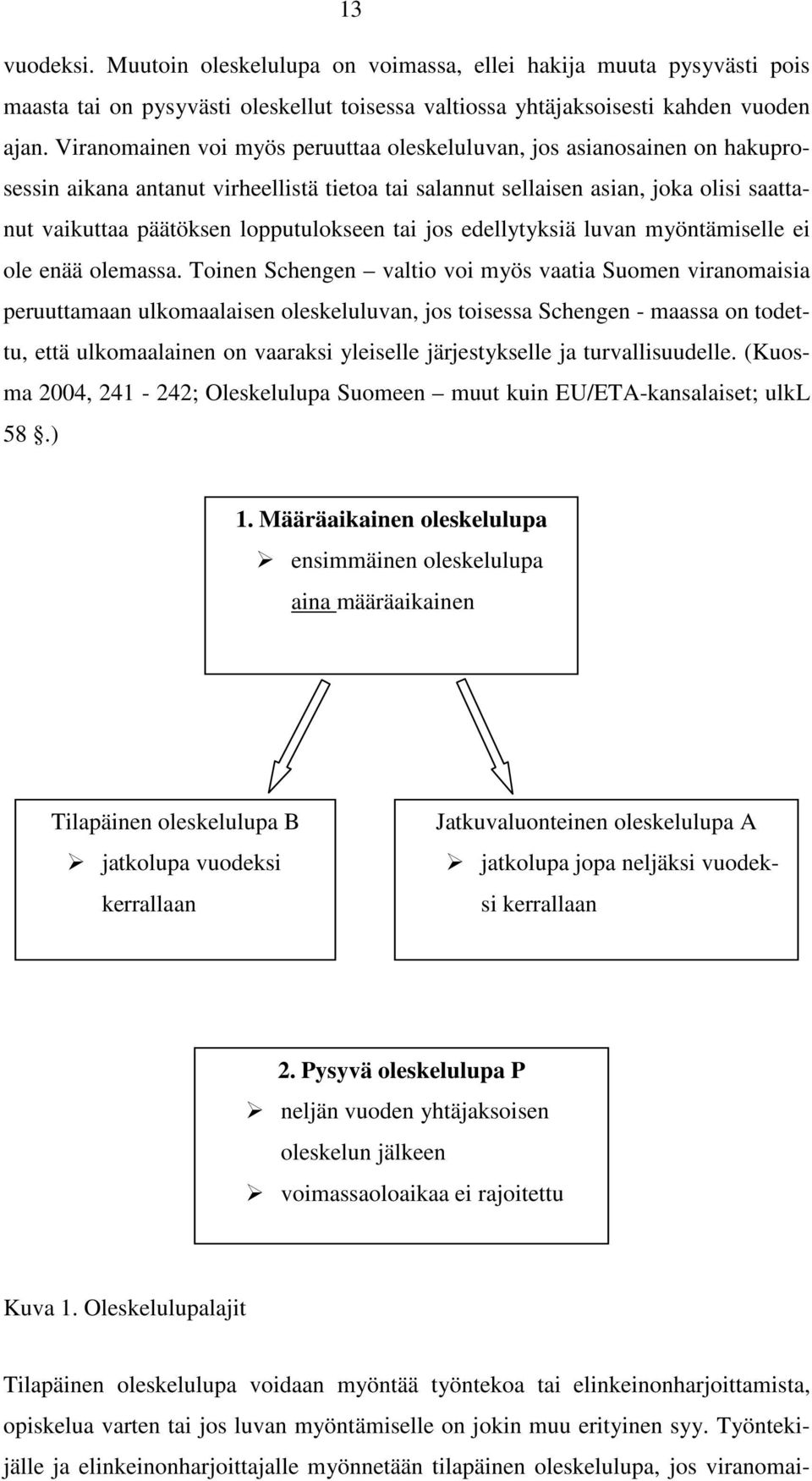 lopputulokseen tai jos edellytyksiä luvan myöntämiselle ei ole enää olemassa.