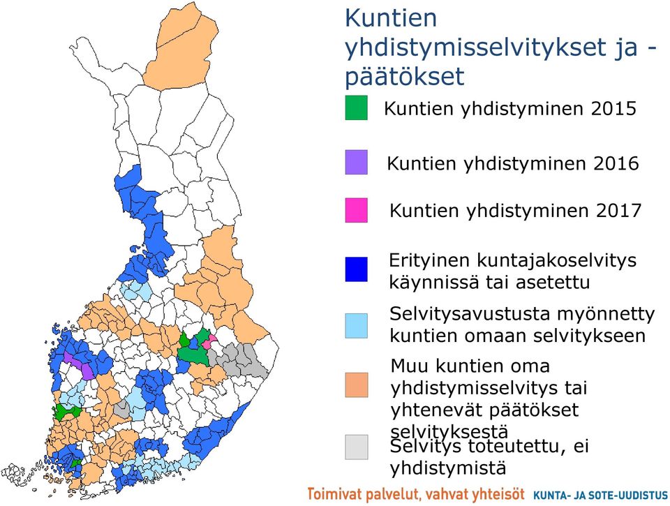 tai asetettu Selvitysavustusta myönnetty kuntien omaan selvitykseen Muu kuntien oma