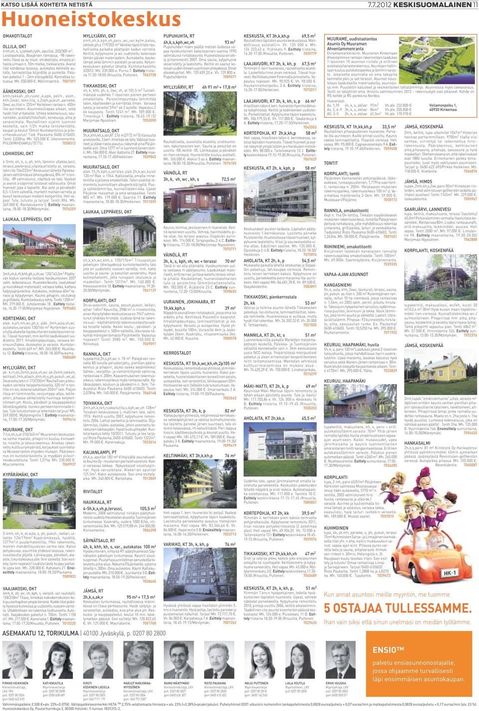 Avarat tilat kahdessa tasossa, autokatos kolmelle autolle, harrastetilaa biljardille ja punteille. Palokan palvelut 1-2km etäisyydellä. Kannattaa tutustua. Mh. 550.000. Matinmäentie.