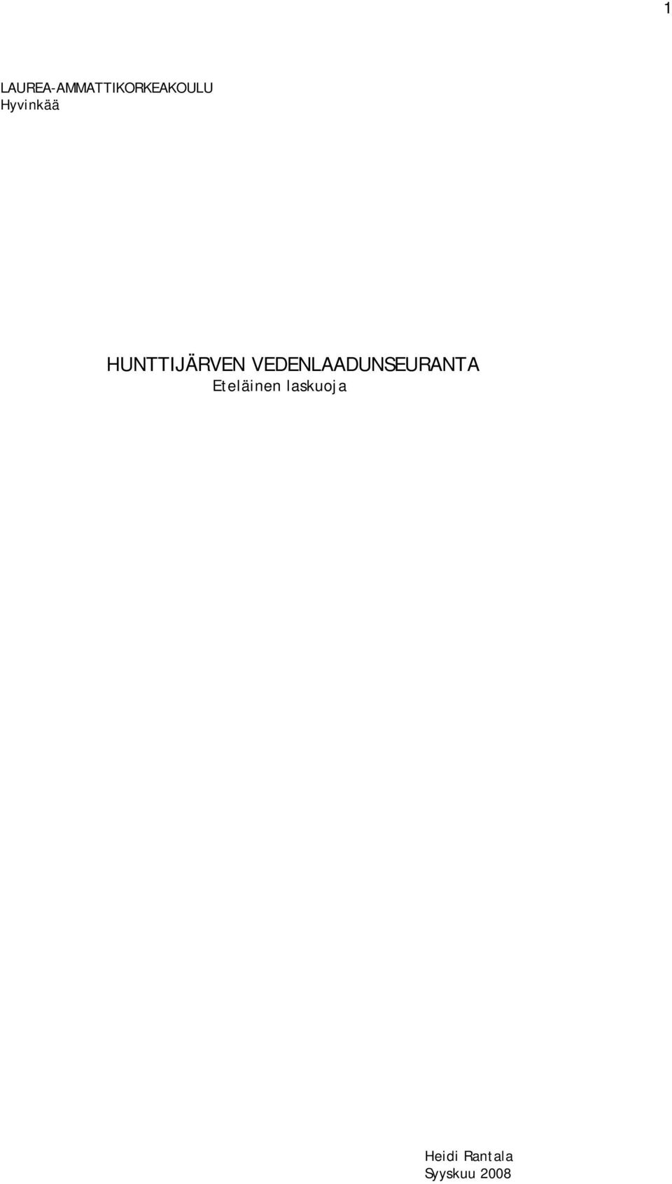 VEDENLAADUNSEURANTA