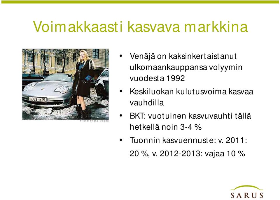kulutusvoima kasvaa vauhdilla BKT: vuotuinen kasvuvauhti tällä