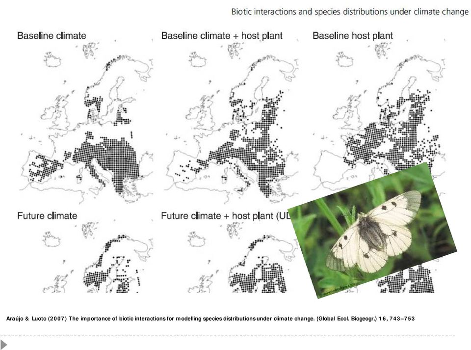 species distributions under climate