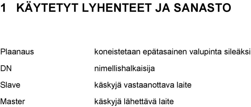 valupinta sileäksi nimellishalkaisija