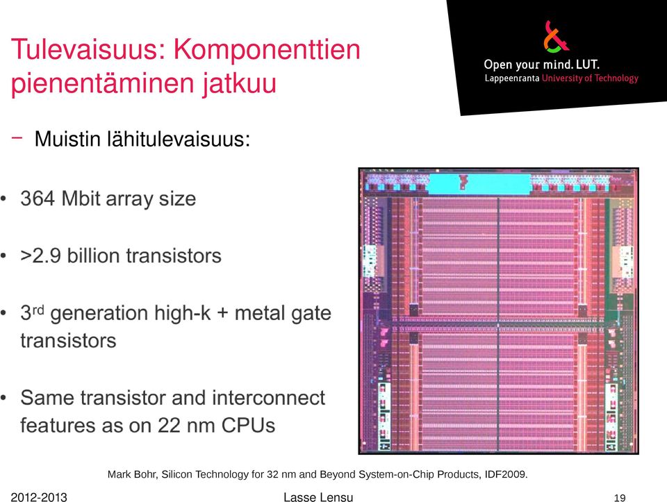 lähitulevaisuus: Mark Bohr, Silicon