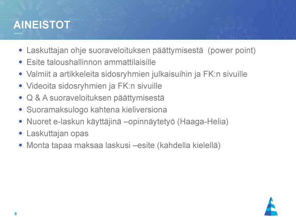 ja FK:n sivuille Q & A suoraveloituksen päättymisestä Suoramaksulogo kahtena kieliversiona Nuoret