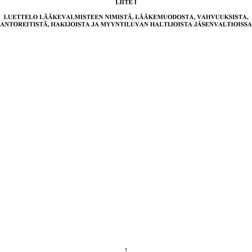 VAHVUUKSISTA, ANTOREITISTÄ,