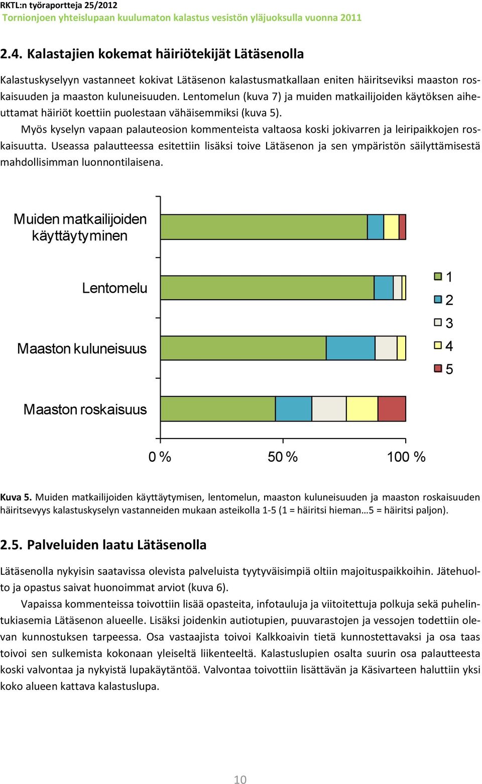 Myös kyselyn vapaan palauteosion kommenteista valtaosa koski jokivarren ja leiripaikkojen roskaisuutta.