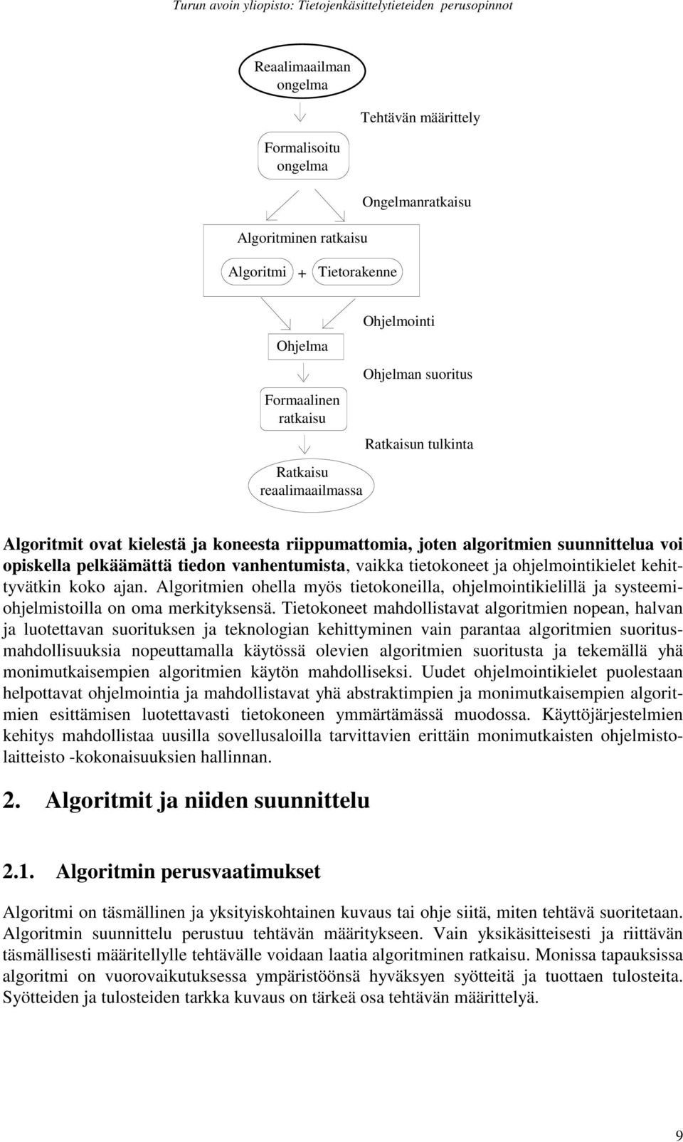 ohjelmointikielet kehittyvätkin koko ajan. Algoritmien ohella myös tietokoneilla, ohjelmointikielillä ja systeemiohjelmistoilla on oma merkityksensä.