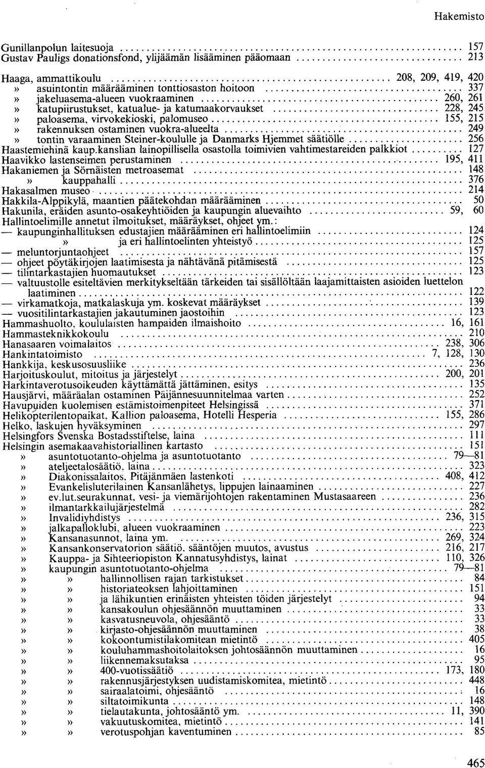 varaaminen Steiner-koululle ja Danmarks Hjemmet säätiölle 256 Haastemiehinä kaup.