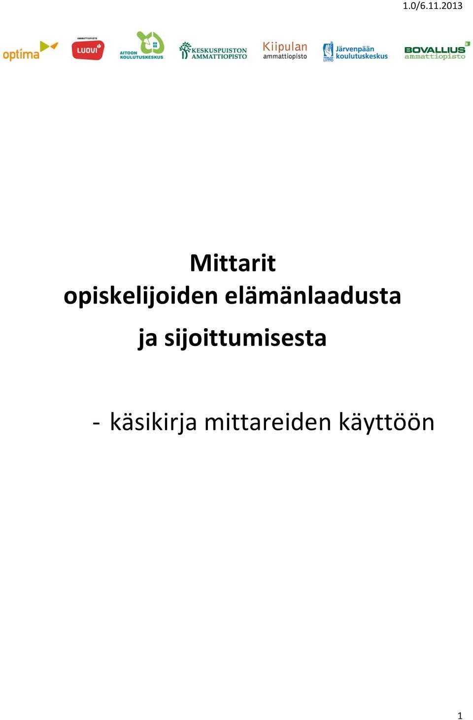 elämänlaadusta ja