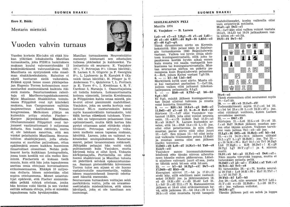 keskimääräisenä vahvuuslukuna 2542. Manillasta on syntymässä eräs maailman shakkikeskuksista. Rahoitus ei näytä tuottavan siellä vaikeuksia.