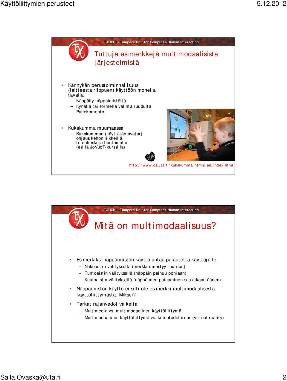 html Mitä on multimodaalisuus?