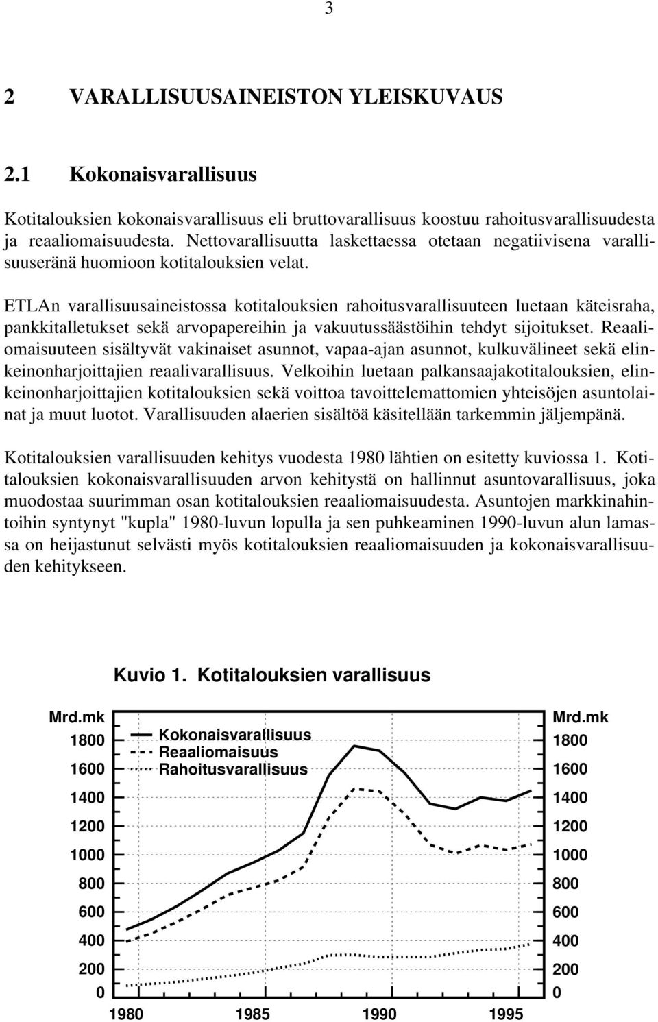 ETLAn varallisuusaineistossa kotitalouksien rahoitusvarallisuuteen luetaan käteisraha, pankkitalletukset sekä arvopapereihin ja vakuutussäästöihin tehdyt sijoitukset.