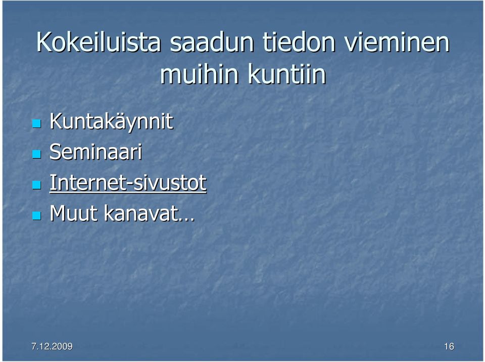 Seminaari Internet-sivustot