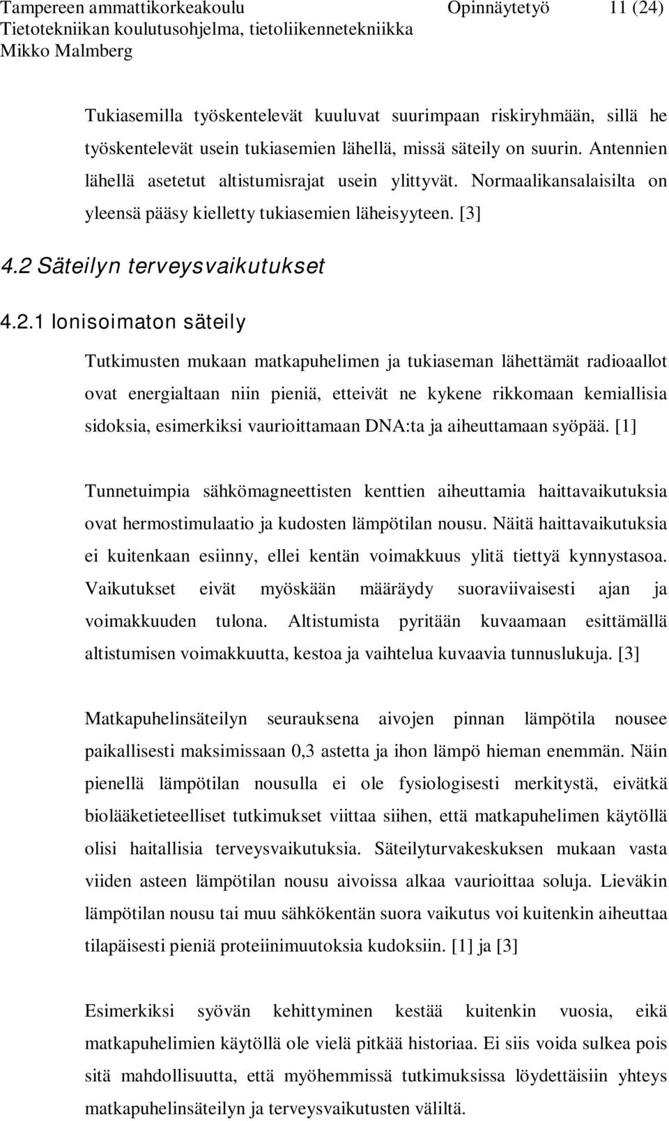 Säteilyn terveysvaikutukset 4.2.