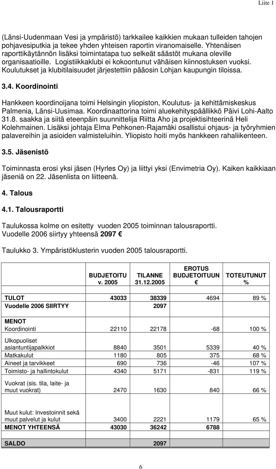 Koulutukset ja klubitilaisuudet järjestettiin pääosin Lohjan kaupungin tiloissa. 3.4.