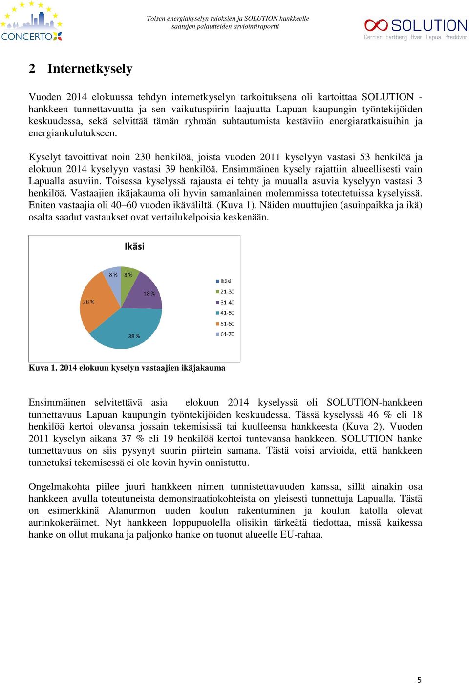 Kyselyt tavoittivat noin 230 henkilöä, joista vuoden 2011 kyselyyn vastasi 53 henkilöä ja elokuun 2014 kyselyyn vastasi 39 henkilöä. Ensimmäinen kysely rajattiin alueellisesti vain Lapualla asuviin.