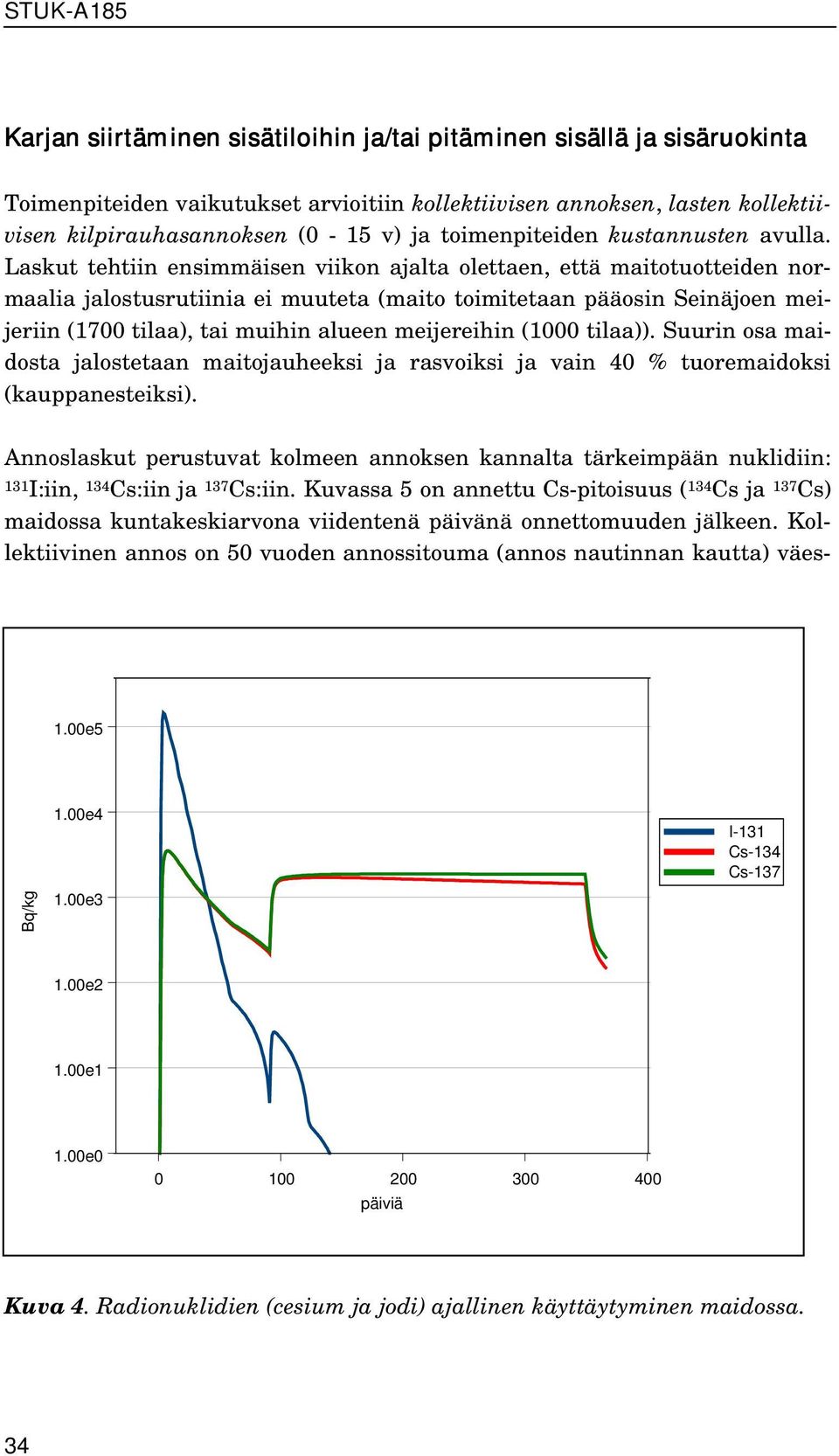 Laskut tehtiin ensimmäisen viikon ajalta olettaen, että maitotuotteiden normaalia jalostusrutiinia ei muuteta (maito toimitetaan pääosin Seinäjoen meijeriin (1700 tilaa), tai muihin alueen