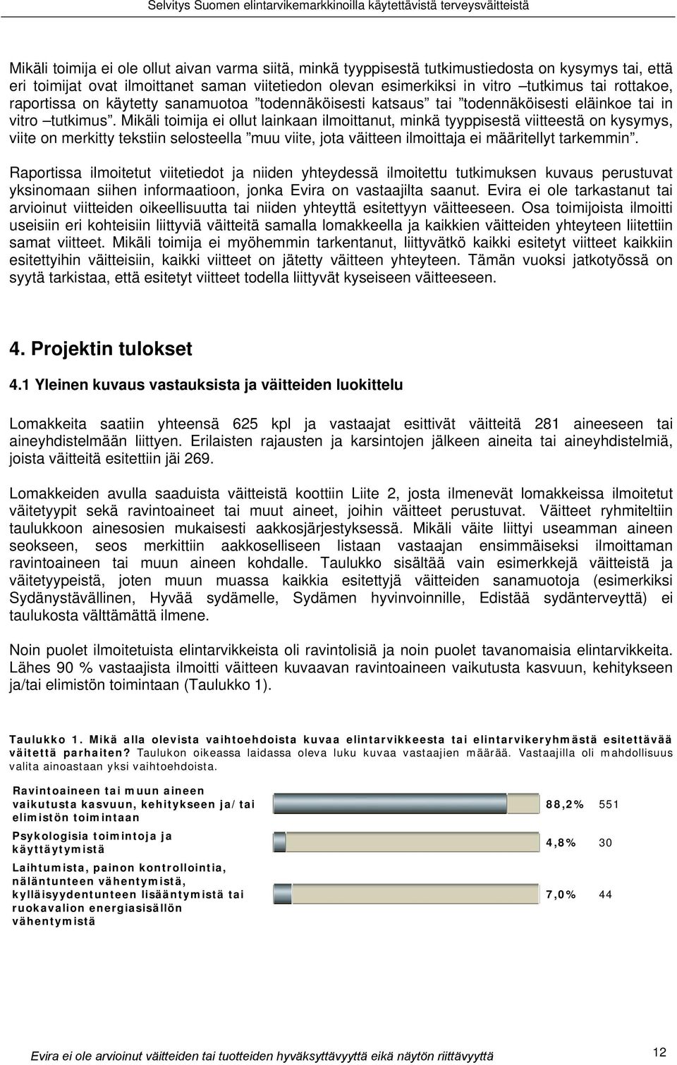 Mikäli toimija ei ollut lainkaan ilmoittanut, minkä tyyppisestä viitteestä on kysymys, viite on merkitty tekstiin selosteella muu viite, jota väitteen ilmoittaja ei määritellyt tarkemmin.