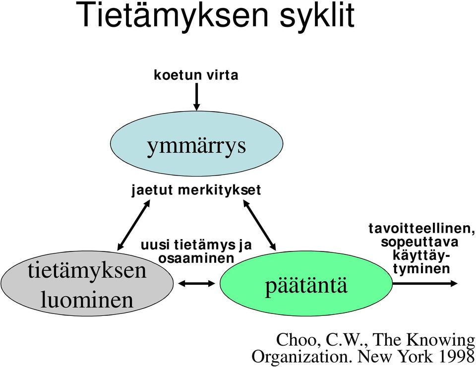 osaaminen päätäntä tavoitteellinen, sopeuttava