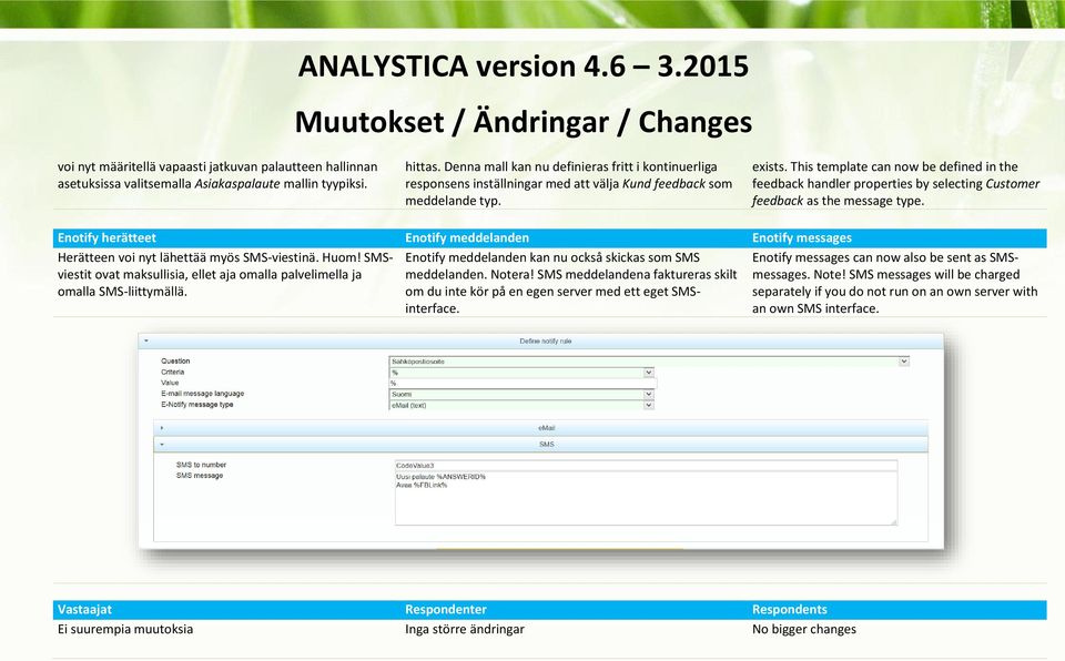 This template can now be defined in the feedback handler properties by selecting Customer feedback as the message type.