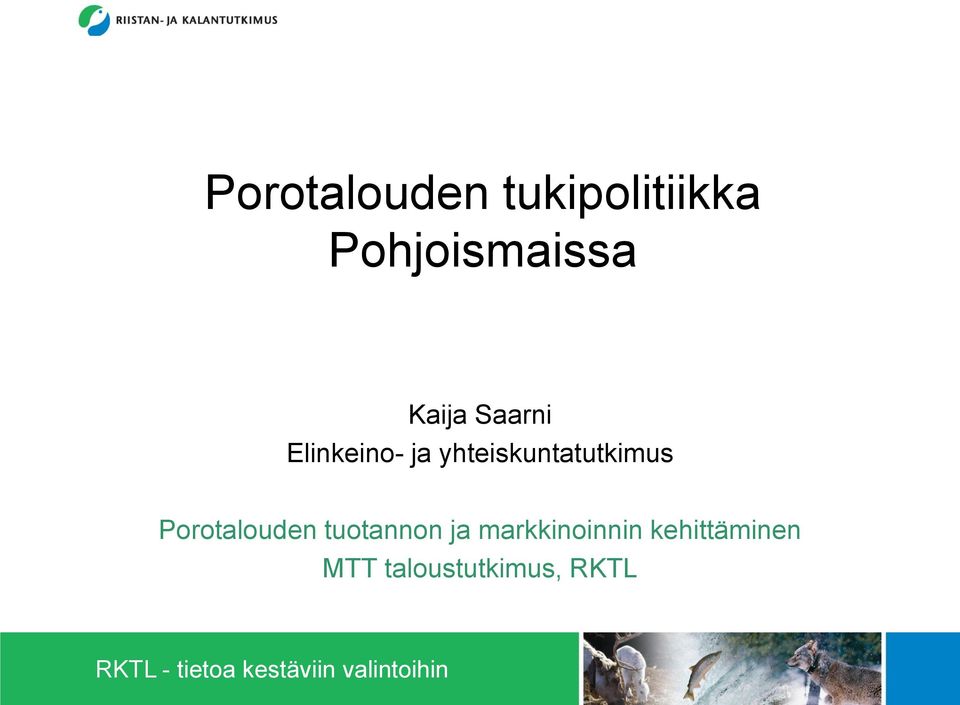 yhteiskuntatutkimus Porotalouden