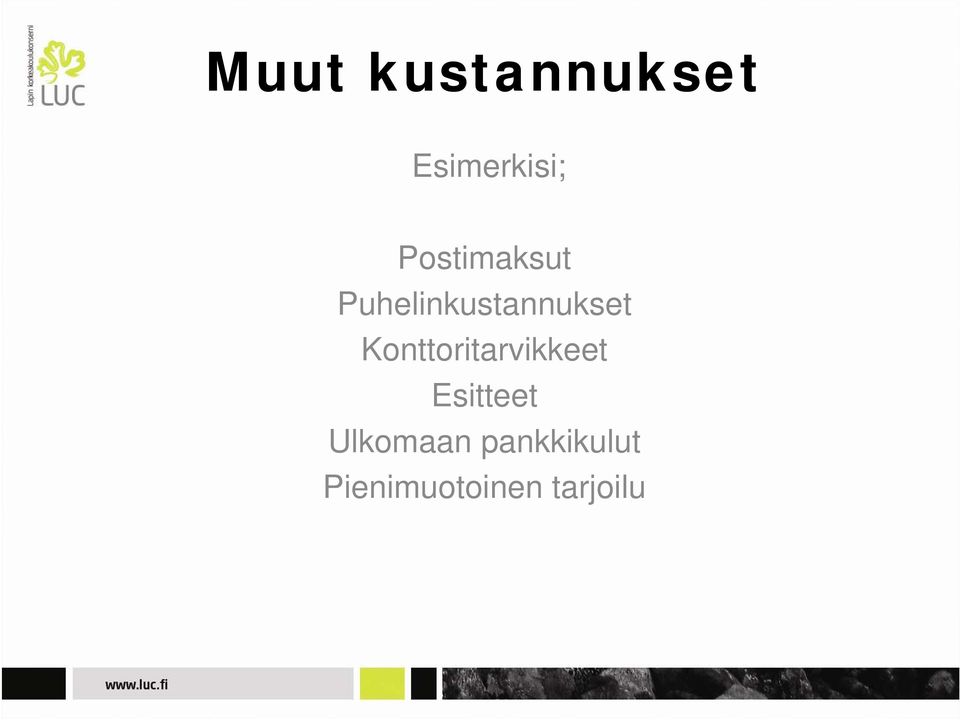 Konttoritarvikkeet Esitteet