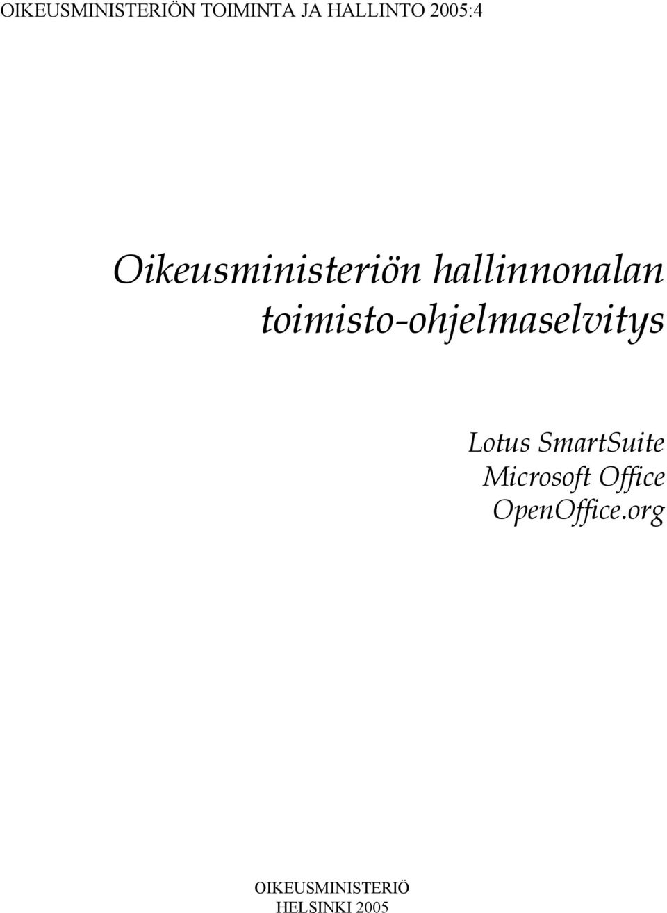 toimisto-ohjelmaselvitys Lotus SmartSuite